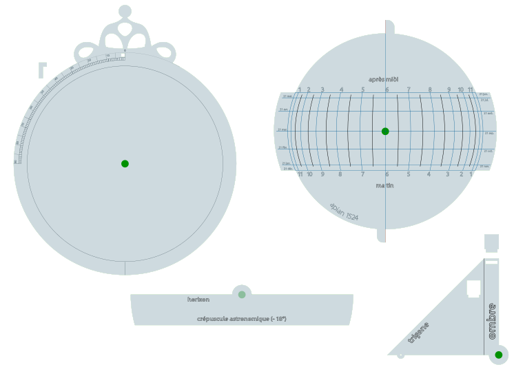 sphère plate universelle (volvelle d'Apian)